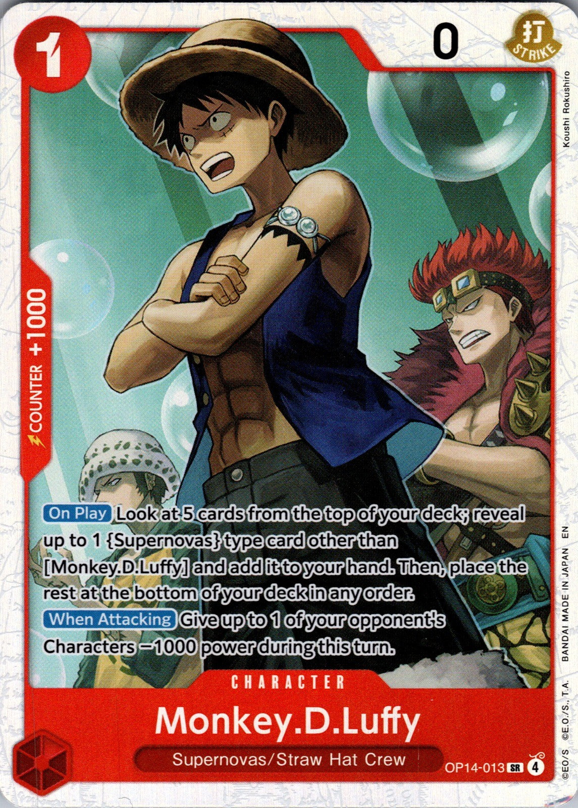 Monkey.D.Luffy - Foil SR The Azure Sea's Seven OP14-013 LP