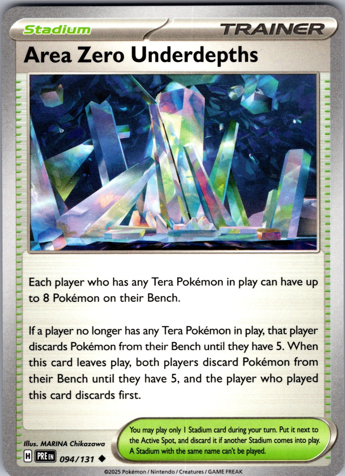 Area Zero Underdepths Uncommon Prize Pack Series Cards 131/142 LP