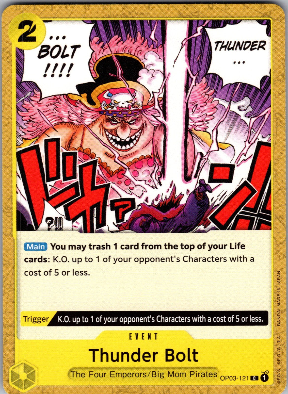 Thunder Bolt C Pillars of Strength OP03-121 LP