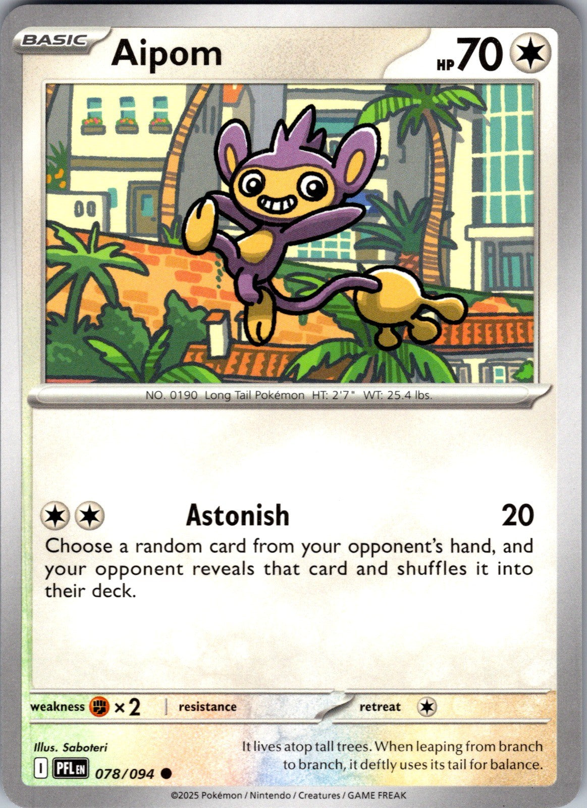 Aipom Common ME02: Phantasmal Flames 078/094 LP