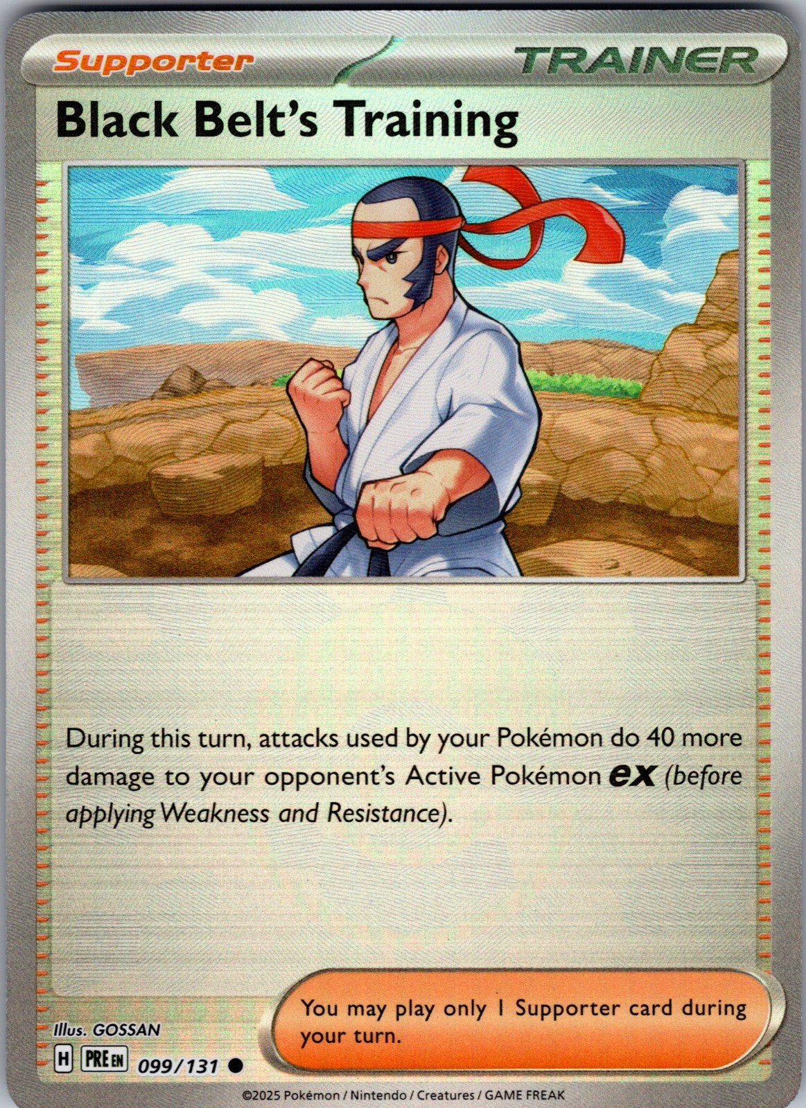 Black Belt's Training Common SV: Prismatic Evolutions 099/131 LP