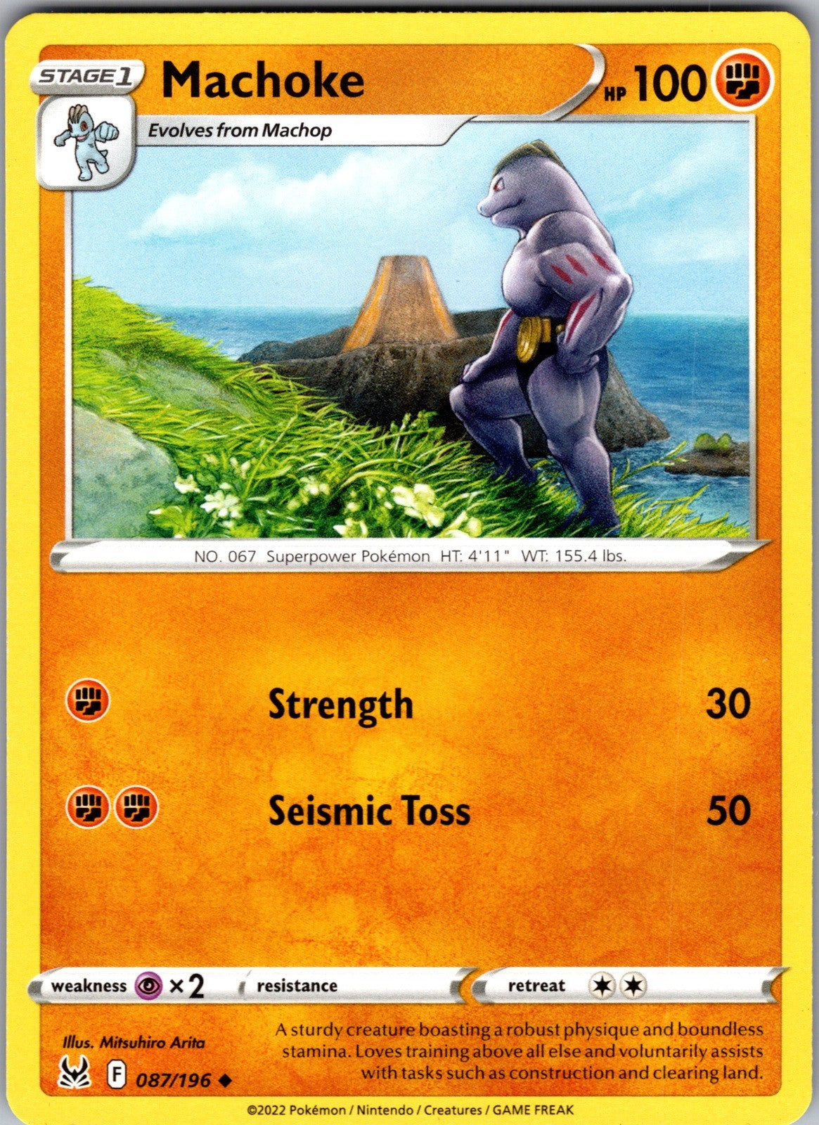 Machoke Uncommon SWSH11: Lost Origin 087/196 LP