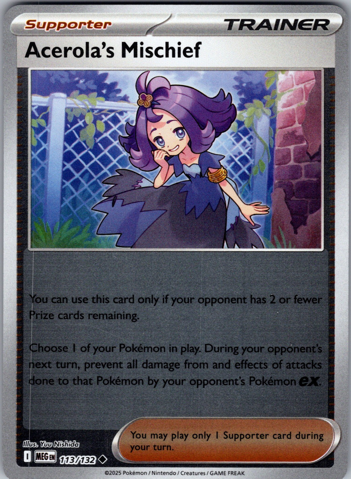 Acerola's Mischief Reverse Holo Uncommon ME: Ascended Heroes 180/217 LP