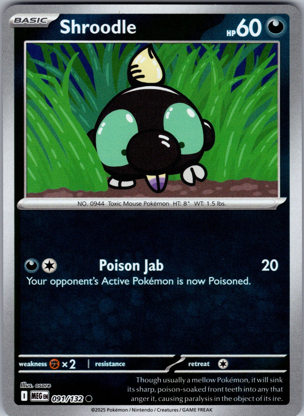 Shroodle Common ME01: Mega Evolution 091/132 LP