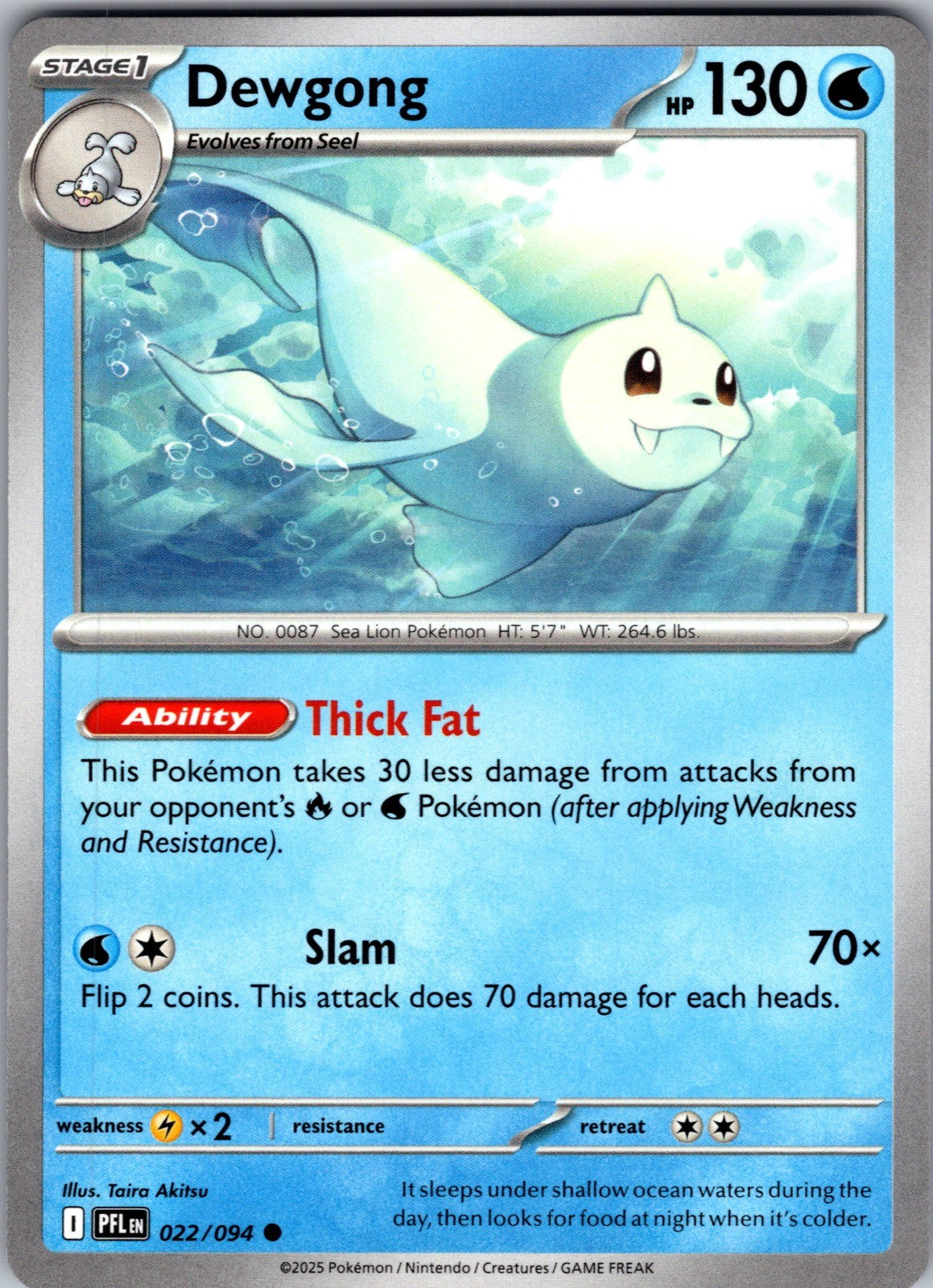 Dewgong Common ME02: Phantasmal Flames 022/094 LP