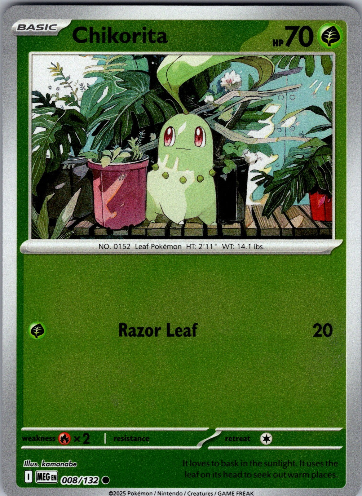 Chikorita Common ME01: Mega Evolution 008/132 LP