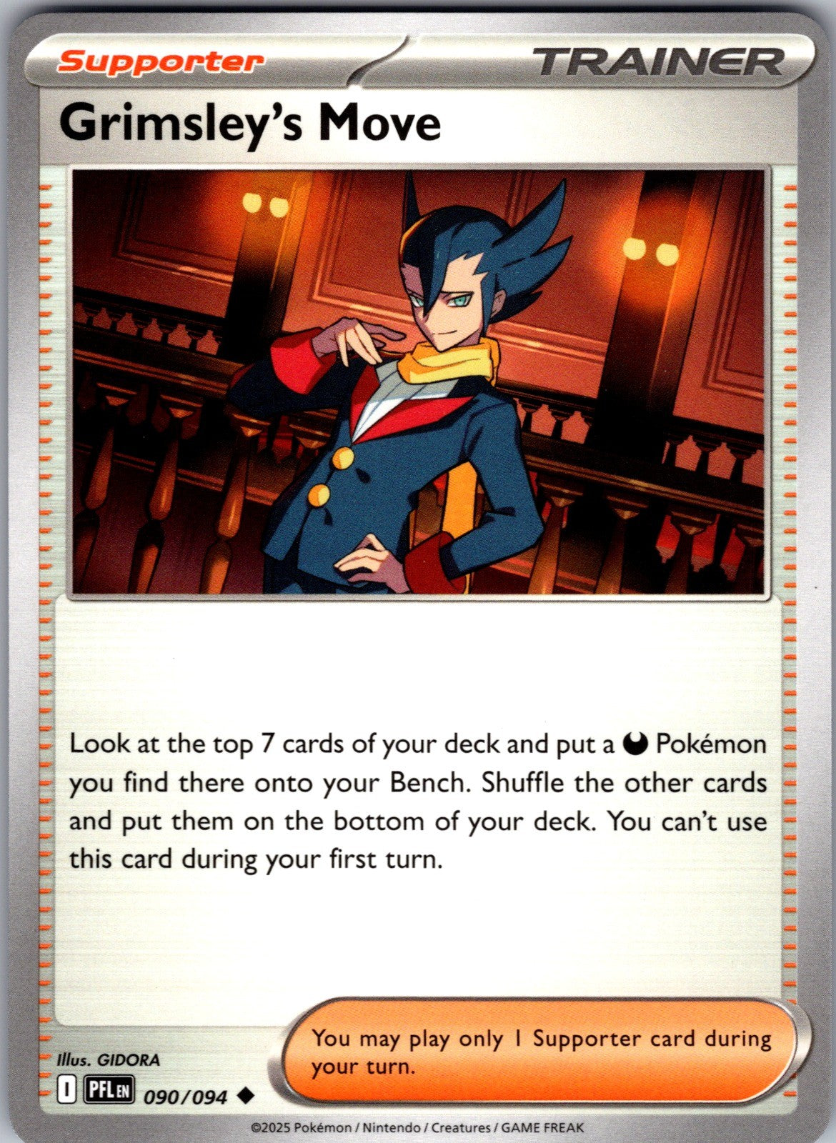 Grimsley's Move Uncommon ME02: Phantasmal Flames 090/094 LP