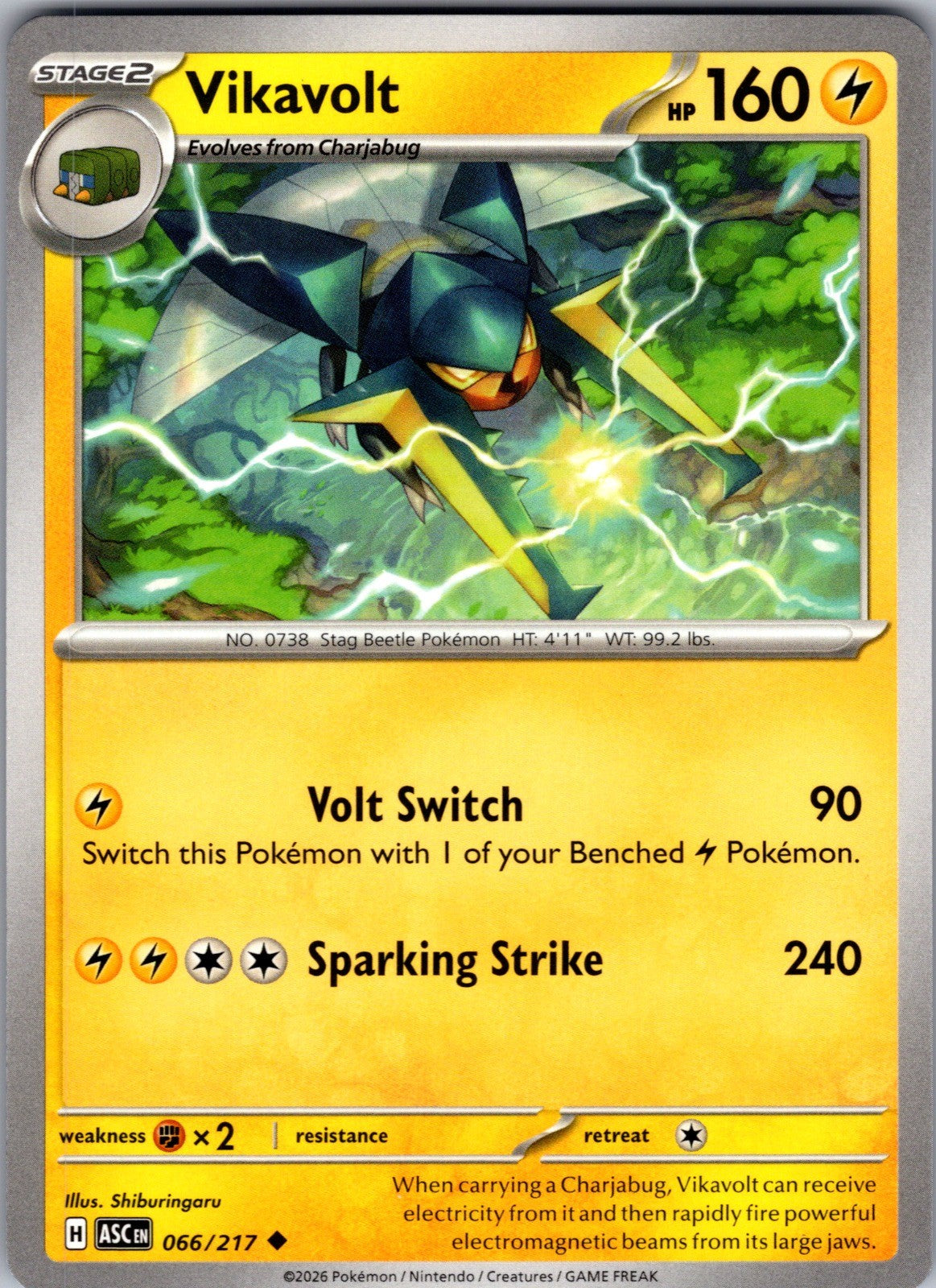 Vikavolt Uncommon ME: Ascended Heroes 066/217 LP
