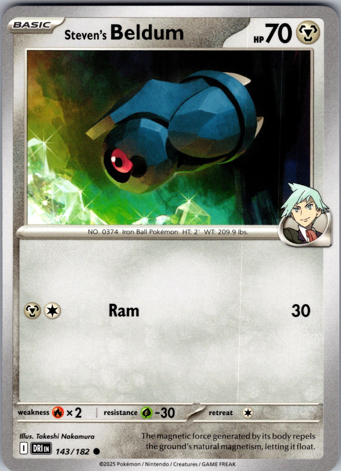 Steven's Beldum Common SV10: Destined Rivals 143/182 LP