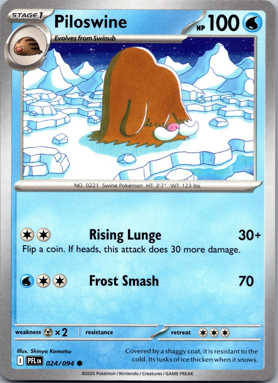 Piloswine Common ME02: Phantasmal Flames 024/094 LP