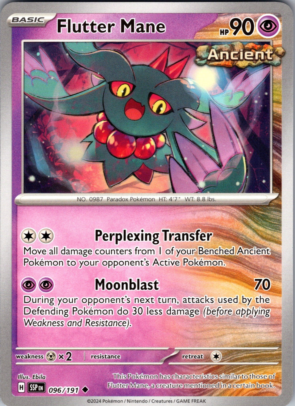 Flutter Mane Uncommon SV08: Surging Sparks 096/191 LP
