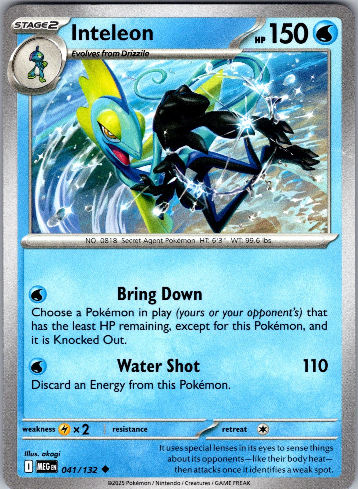 Inteleon Uncommon ME01: Mega Evolution 041/132 LP