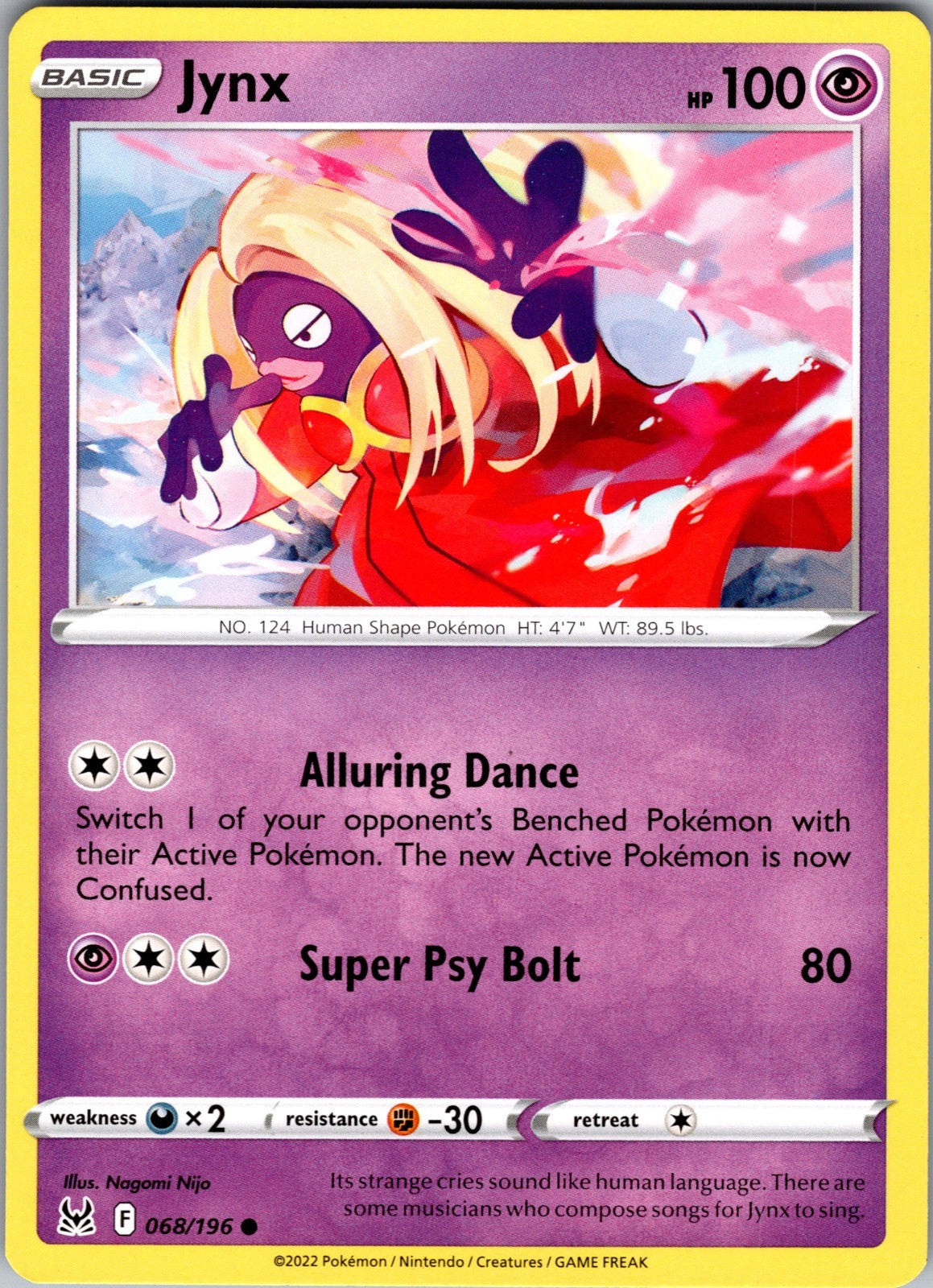 Jynx Common SWSH11: Lost Origin 068/196 LP
