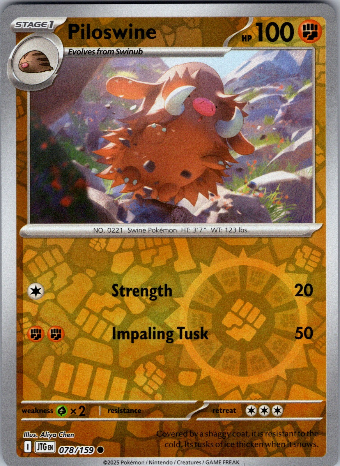 Piloswine Common SV09: Journey Together 078/159 LP