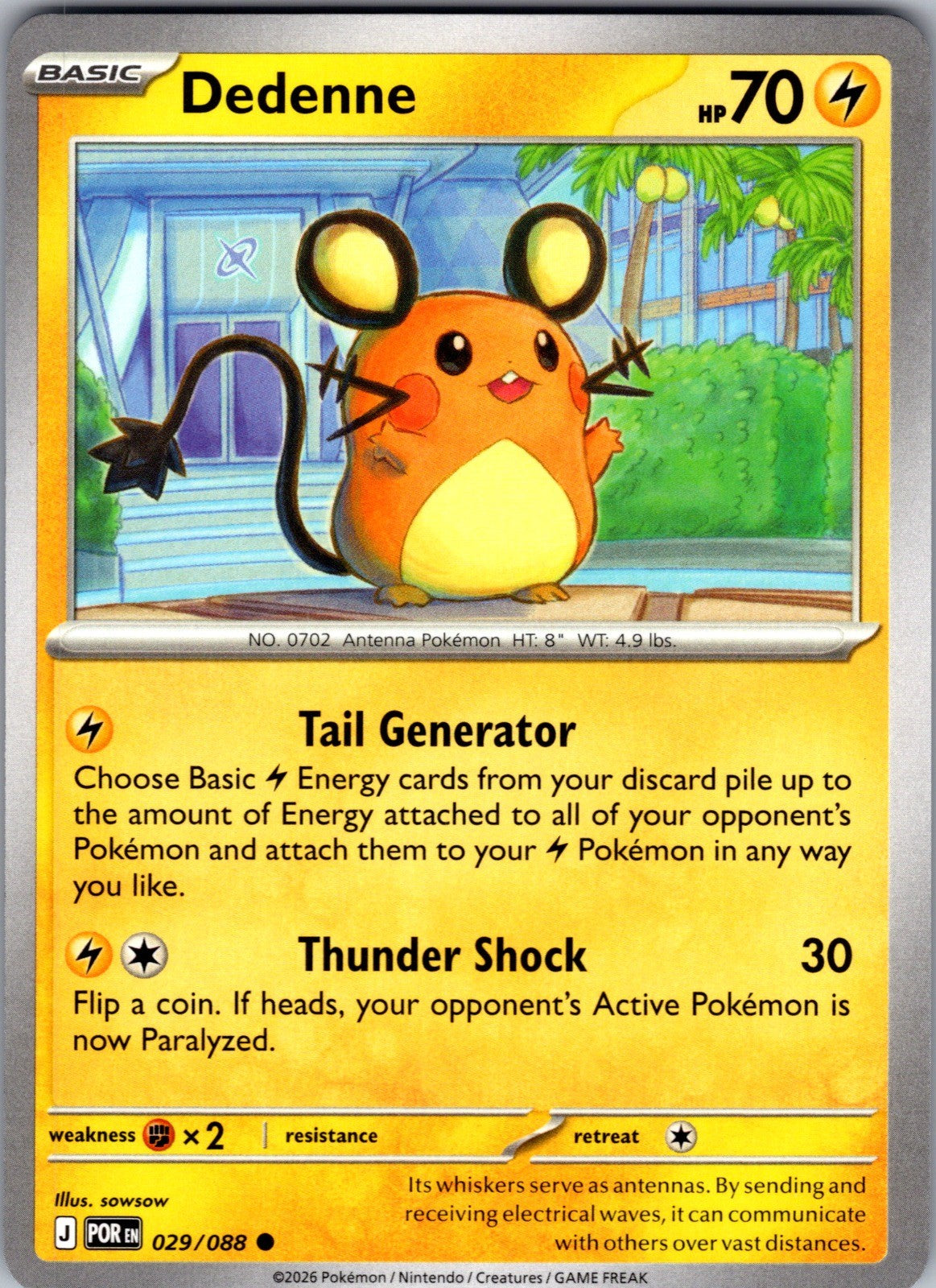 Dedenne Common ME03: Perfect Order 029/088 LP