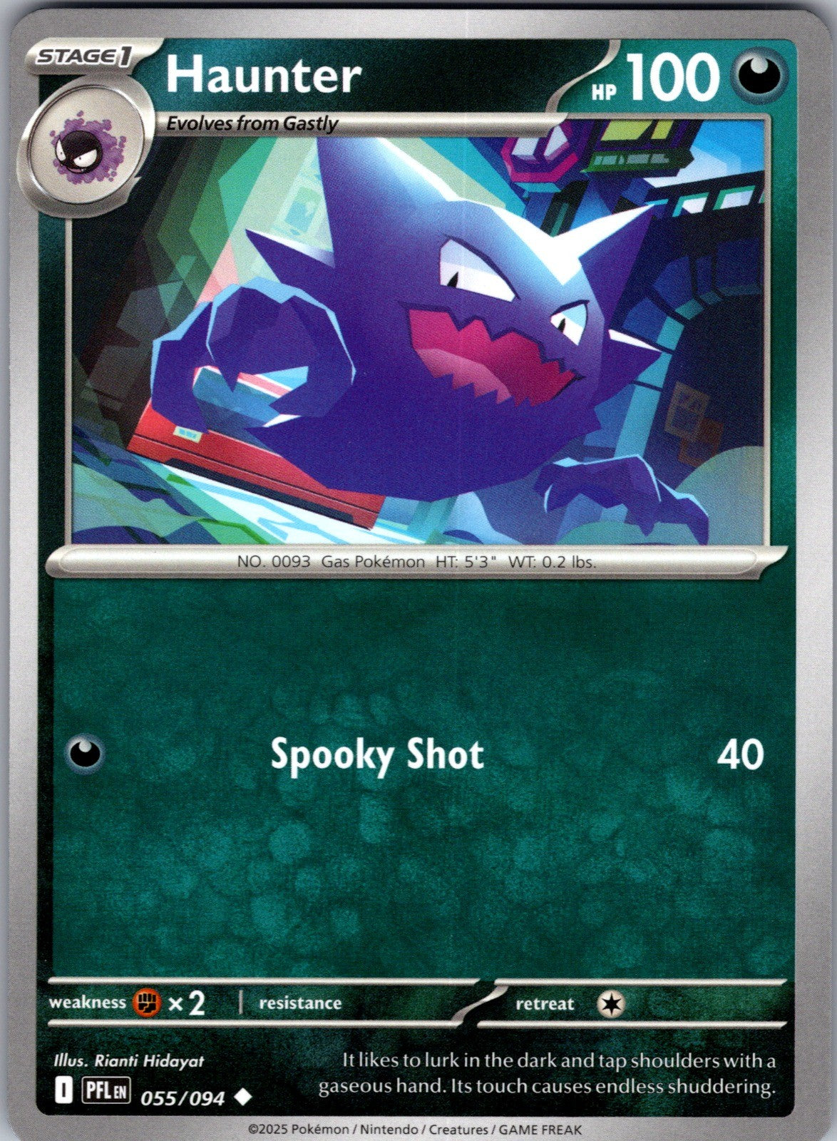 Haunter Uncommon ME02: Phantasmal Flames 055/094 LP