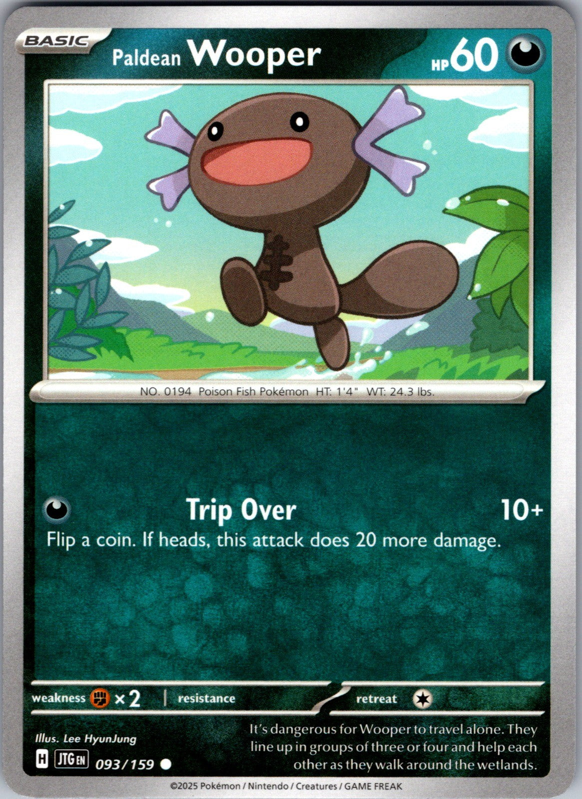 Paldean Wooper Common SV09: Journey Together 093/159 LP