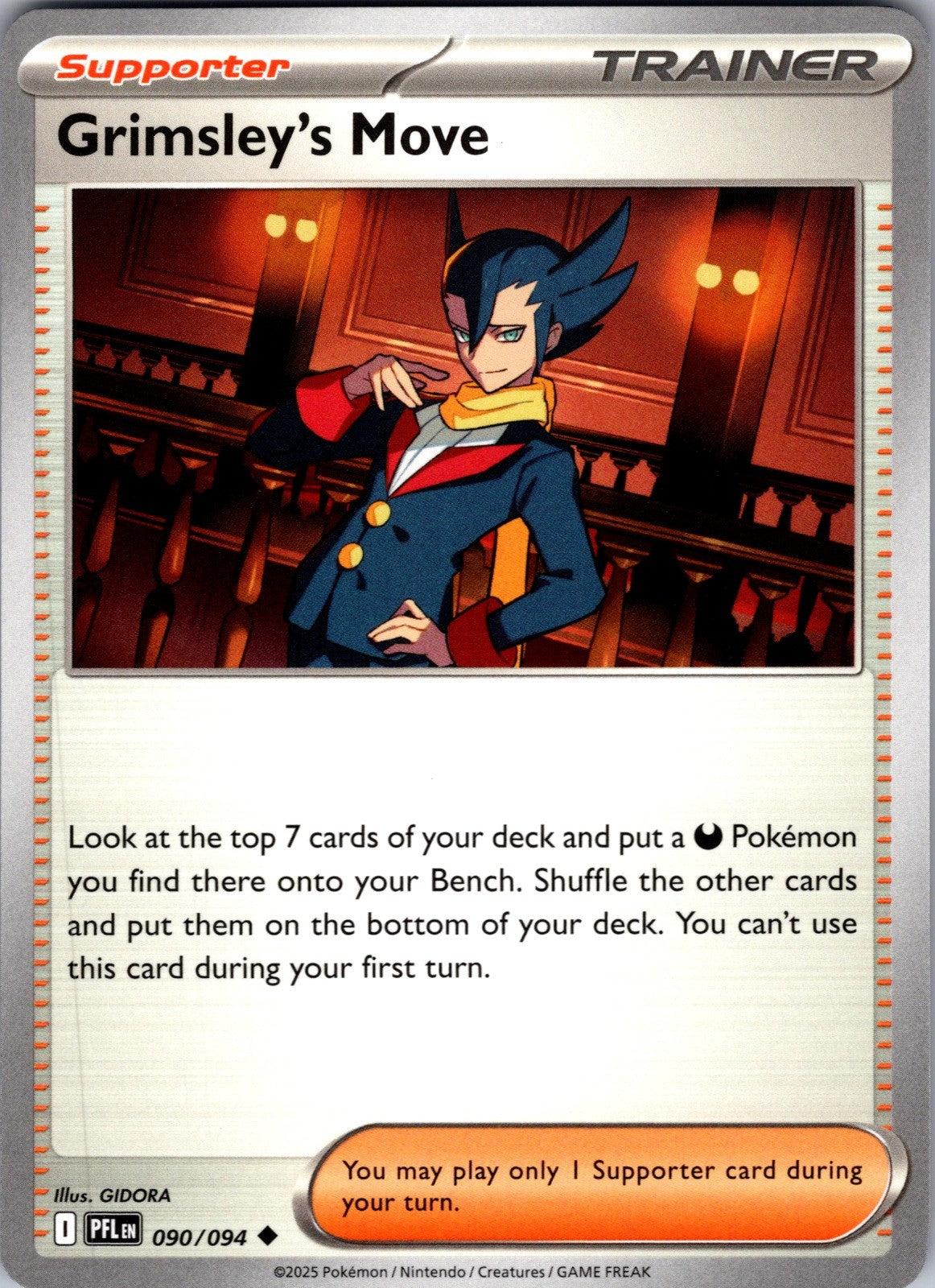 Grimsley's Move Uncommon ME02: Phantasmal Flames 090/094 LP