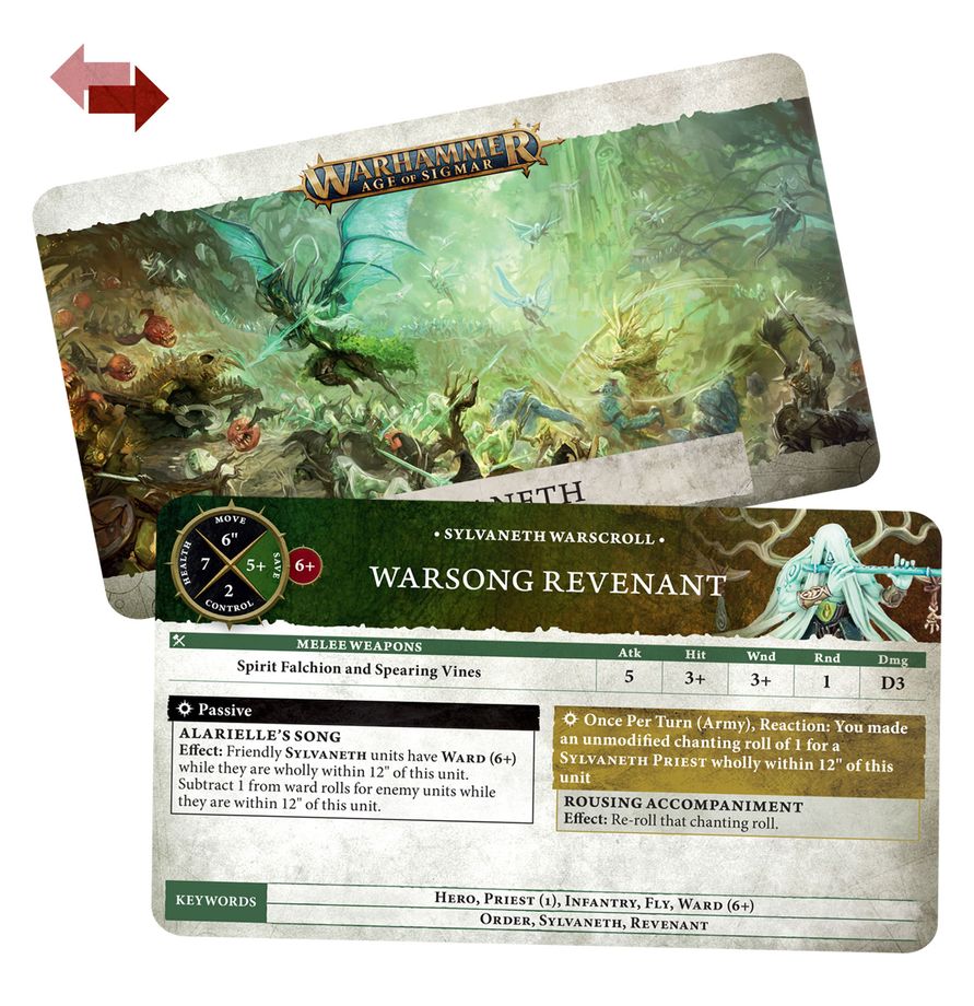 Warscroll Cards: Sylvaneth WARHAMMER AOS 92-03