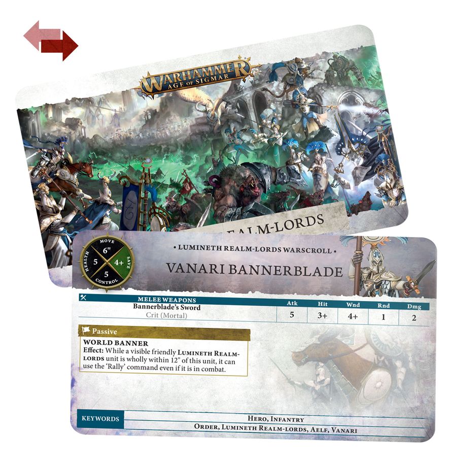 Warscroll Cards: Lumineth Realm-lords 87-03 Warhammer