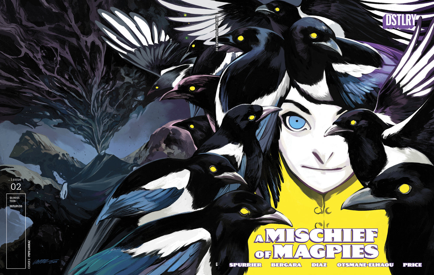 A MISCHIEF OF MAGPIES #2 CVR E PEPE LARRAZ VARIANT FOC July 27, 2026