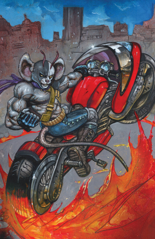 BIKER MICE FROM MARS SCORCH #1 CVR G INC 1:50 SIMON BISLEY FULL ART VAR FOC July 6, 2026