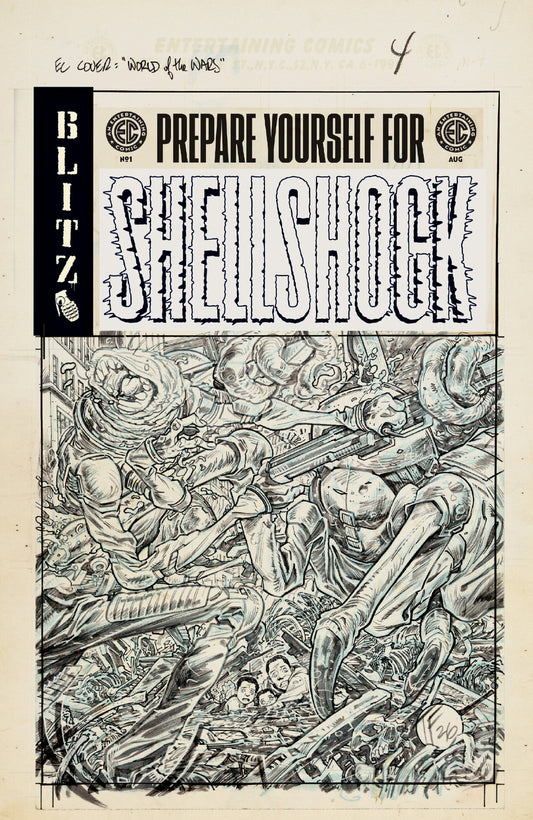 EC SHELLSHOCK #1 CVR F INC 1:20 TOM FOWLER B&W ARTIST EDITION VAR FOC July 13, 2026