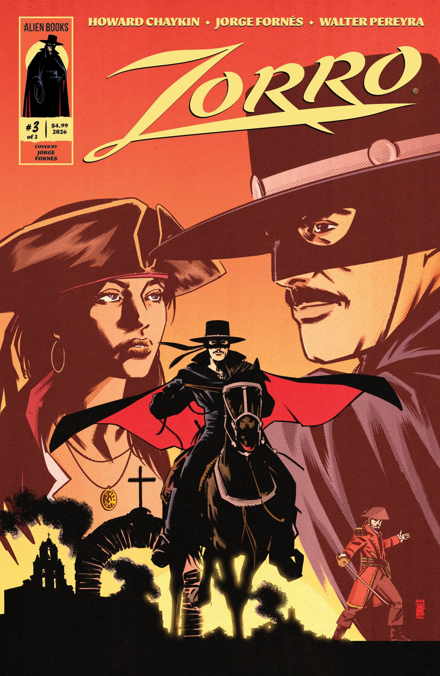 Zorro #3 Cover A (Fornés) FOC July 6, 2026