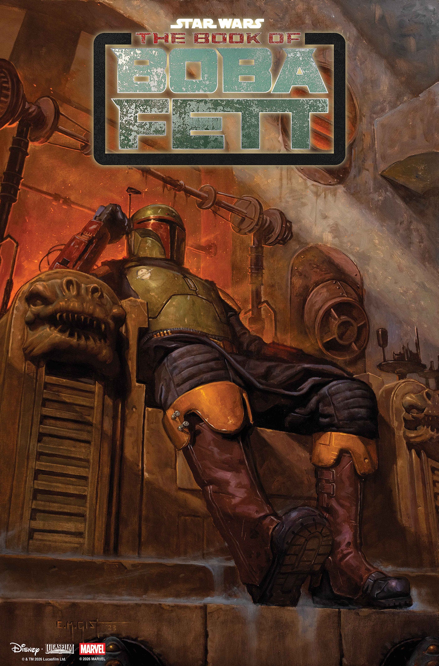 STAR WARS: THE BOOK OF BOBA FETT #1 E.M. GIST VARIANT FOC July 27, 2026