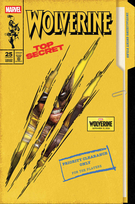 WOLVERINE #25 JOCK WOLVERINE GAME VARIANT FOC July 13, 2026