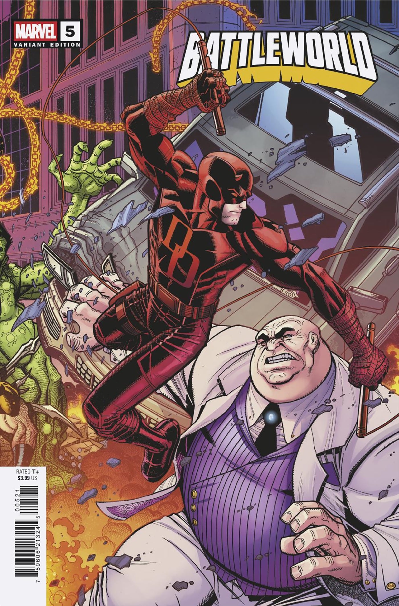 BATTLEWORLD #5 NICK BRADSHAW 5-PART CONNECTING VARIANT E