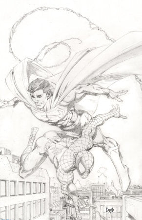 MARVEL/DC: SPIDER-MAN/SUPERMAN #1 GREG CAPULLO VIRGIN SKETCH VARIANT[1:200]