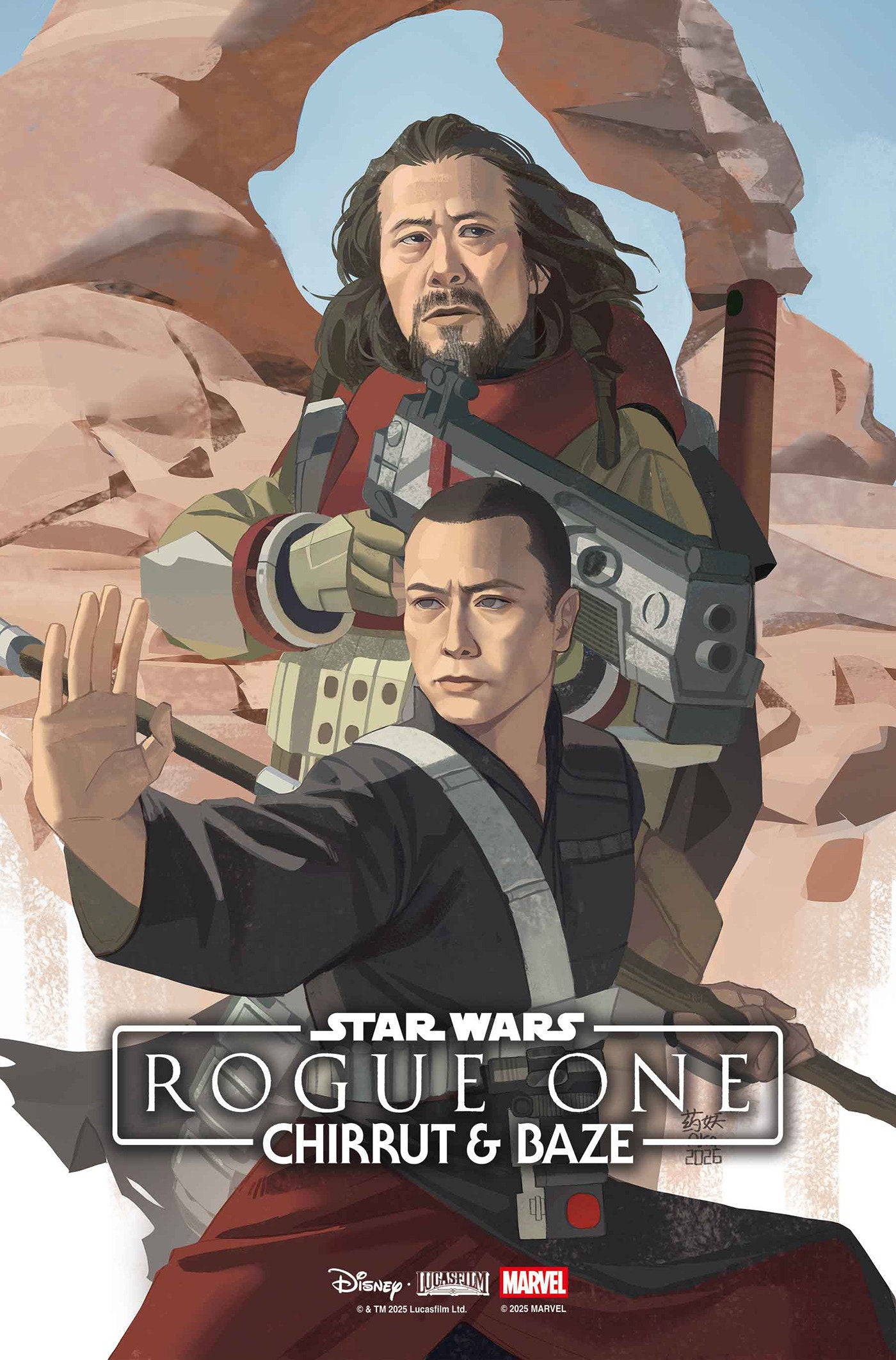 STAR WARS: ROGUE ONE - CHIRRUT & BAZE #1 AKA VARIANT FOC July 6, 2026