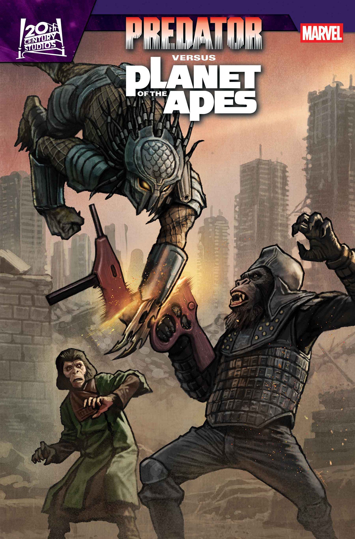 PREDATOR VS. THE PLANET OF THE APES #2 FOC July 27, 2026