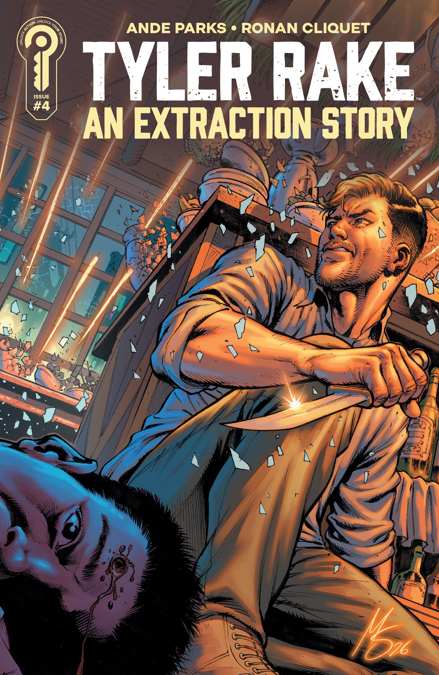 Tyler Rake: An Extraction Story #4 Cover B Marco Santucci FOC July 6, 2026