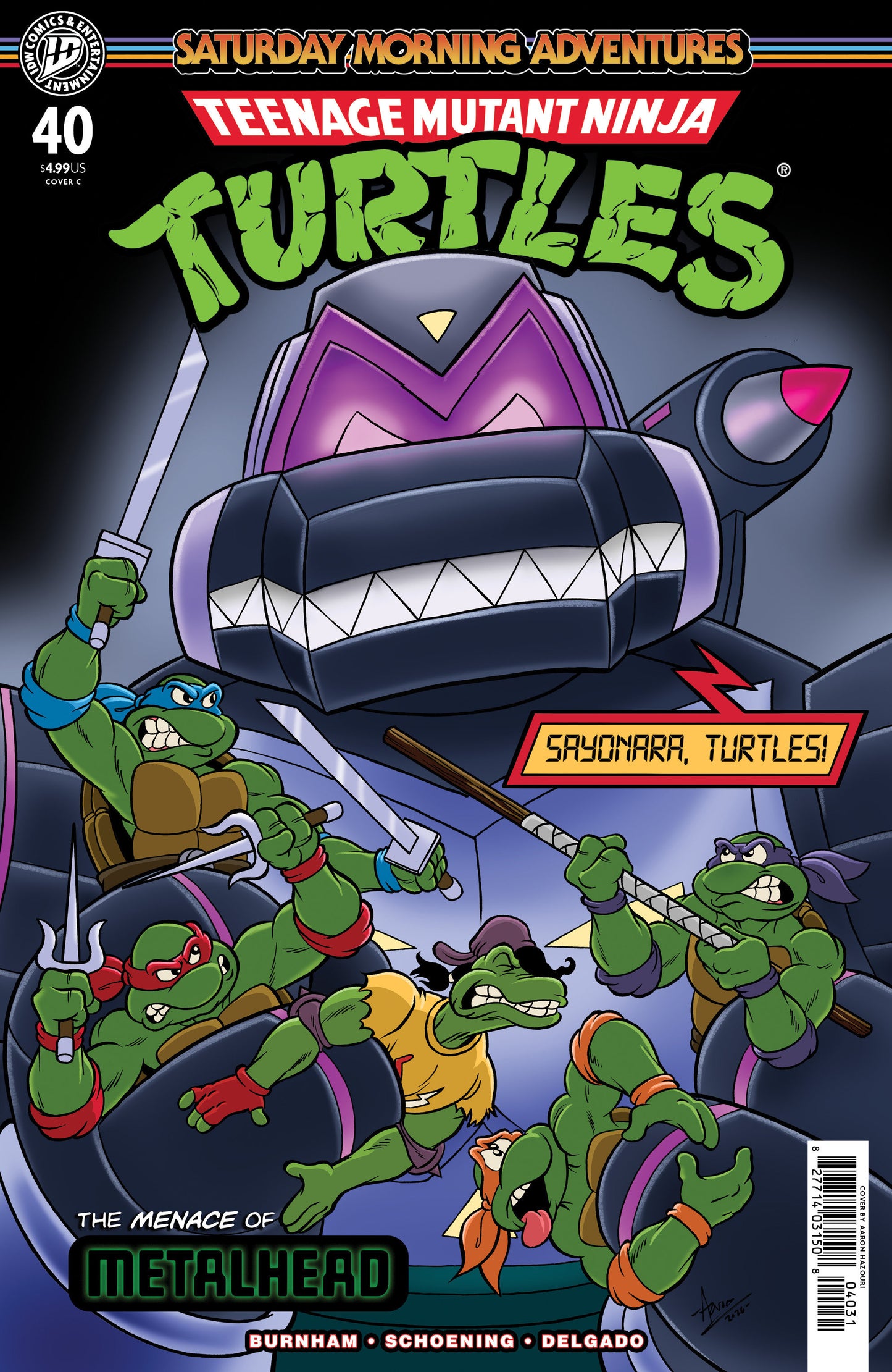 Teenage Mutant Ninja Turtles: Saturday Morning Adventures #40 Variant C (Hazouri) FOC July 20, 2026