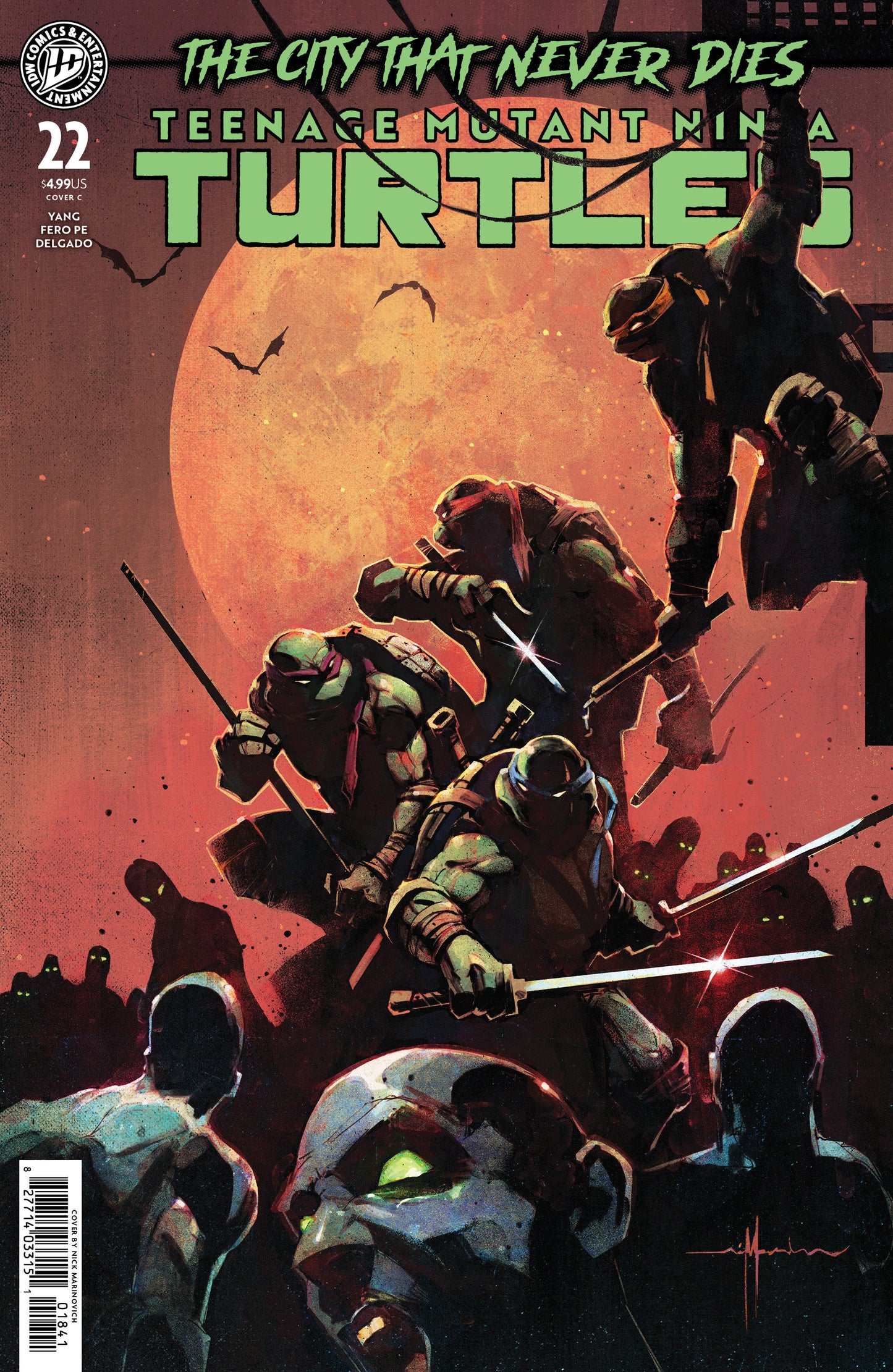 Teenage Mutant Ninja Turtles #22 Variant C (Marinkovich) FOC August 10, 2026