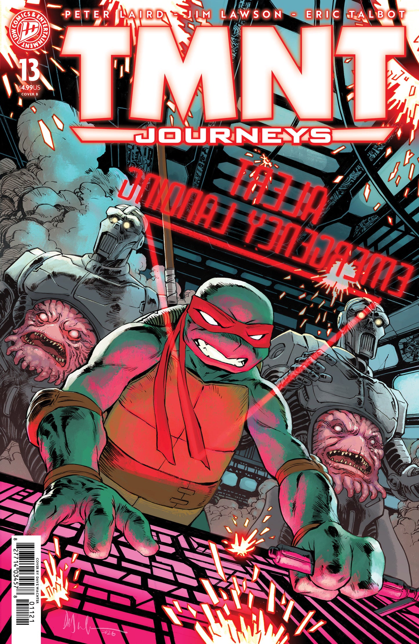 TMNT: Journeys #13 Variant B (Wachter) FOC July 27, 2026