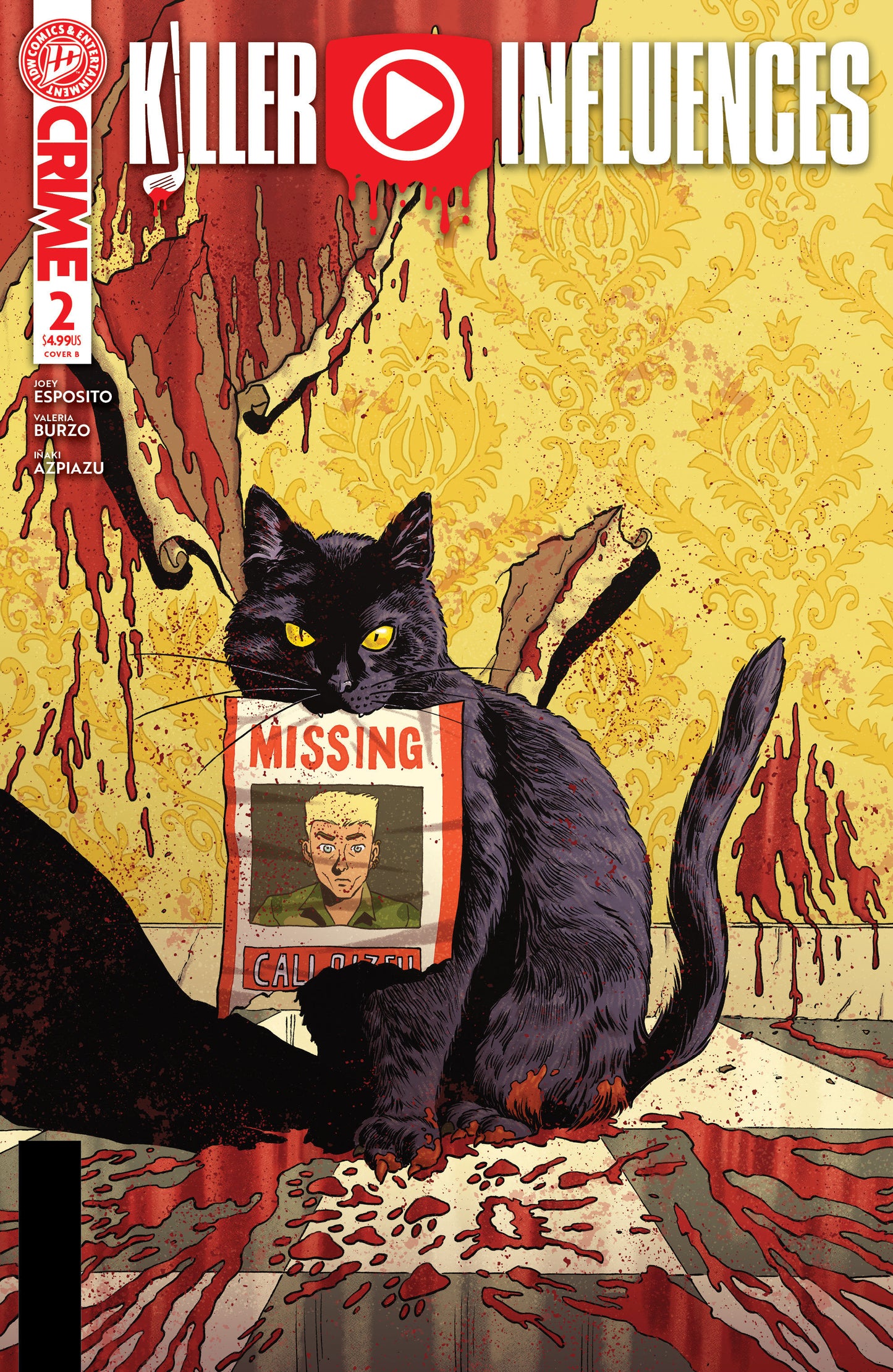 Killer Influences #2 Variant B (Burzo) FOC July 13, 2026