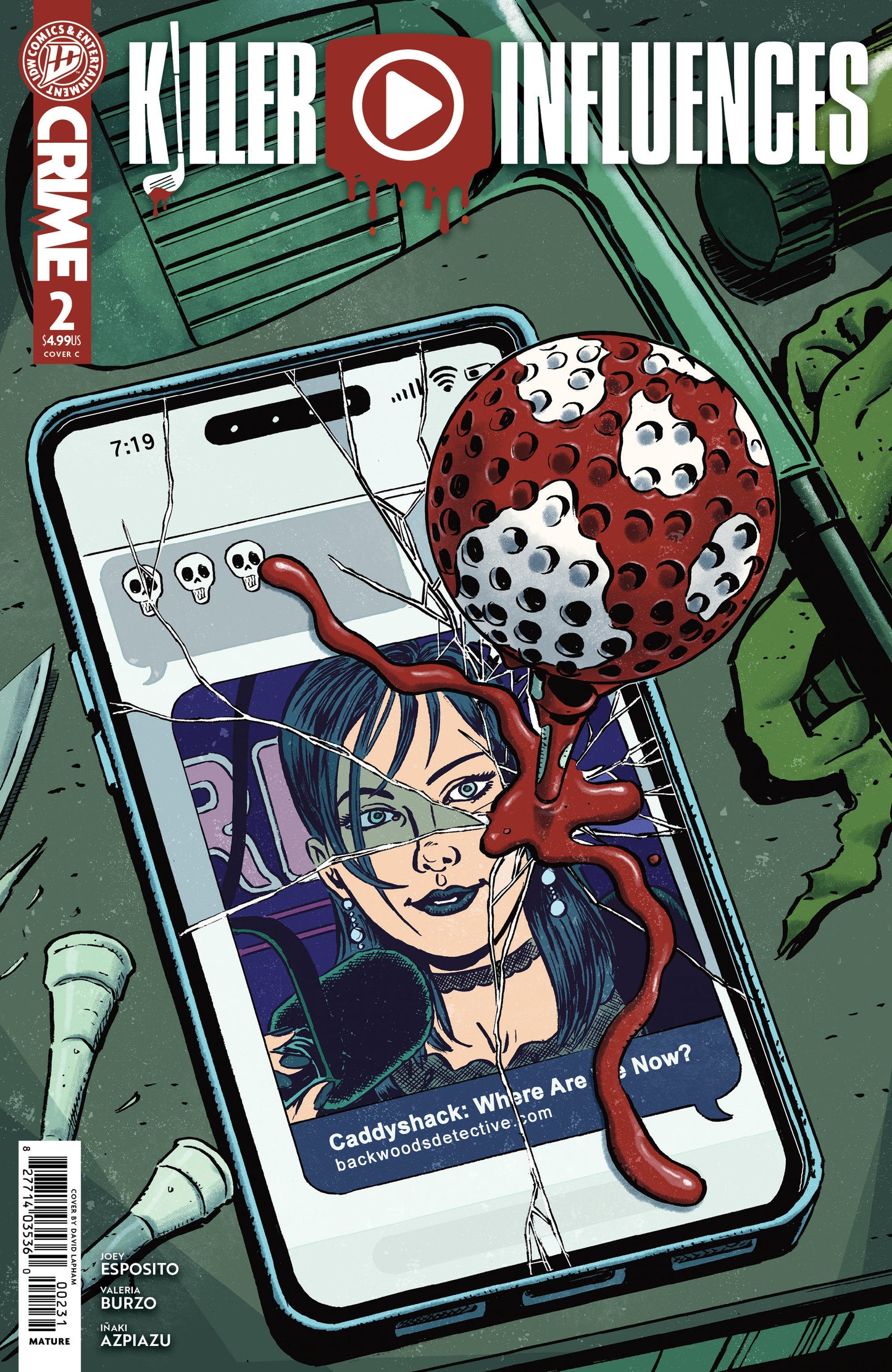 Killer Influences #2 Variant C (Lapham) FOC July 13, 2026