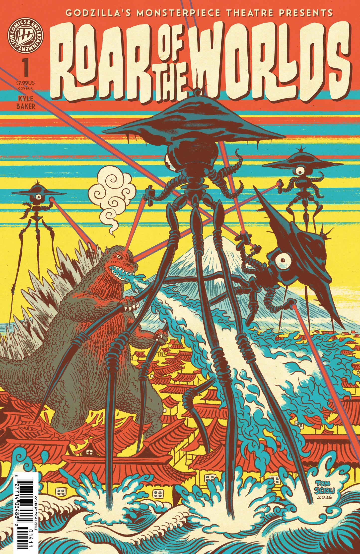 Godzilla's Monsterpiece Theatre Presents: Roar of the Worlds Cover A (Scioli) FOC July 6, 2026