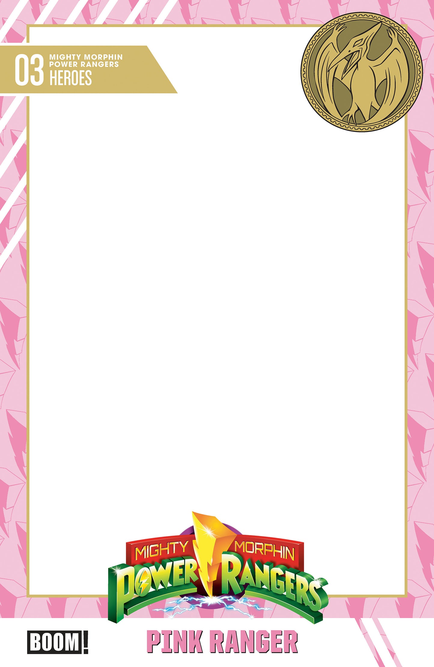 Mighty Morphin Power Rangers (2026) #3 D Trading Card Blank Sketch Variant FOC July 20, 2026