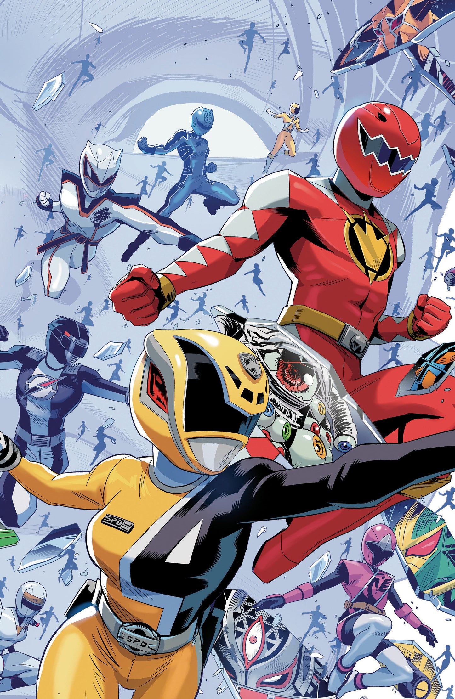 Power Rangers Unlimited #3 C Every Ranger Ever Card Stock Connecting Variant (Full Art, Zonno) FOC August 10, 2026