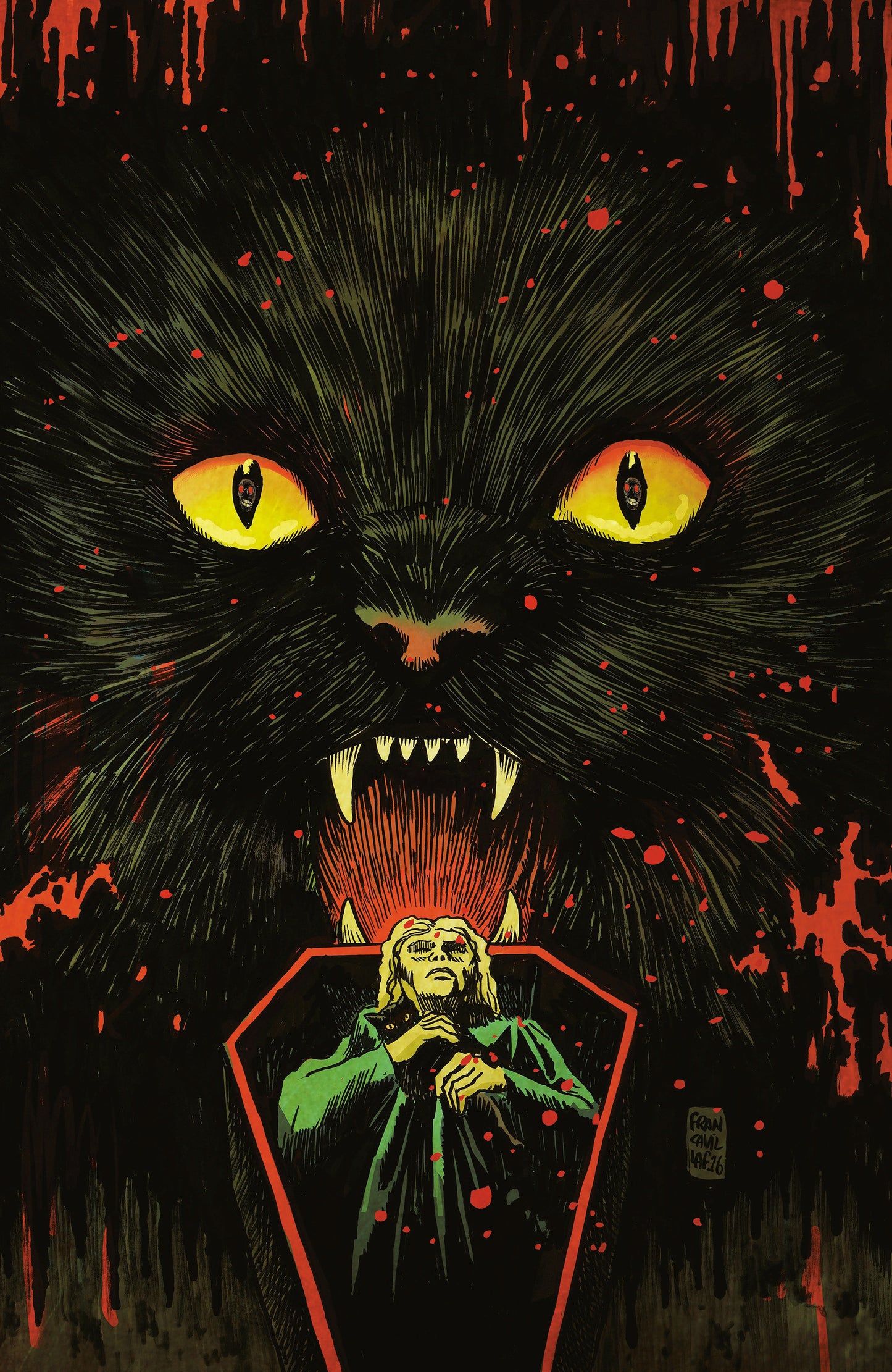 Stuff of Nightmares: The Cat in the Coffin #1 A Main (Dressed, Francavilla) FOC July 6, 2026