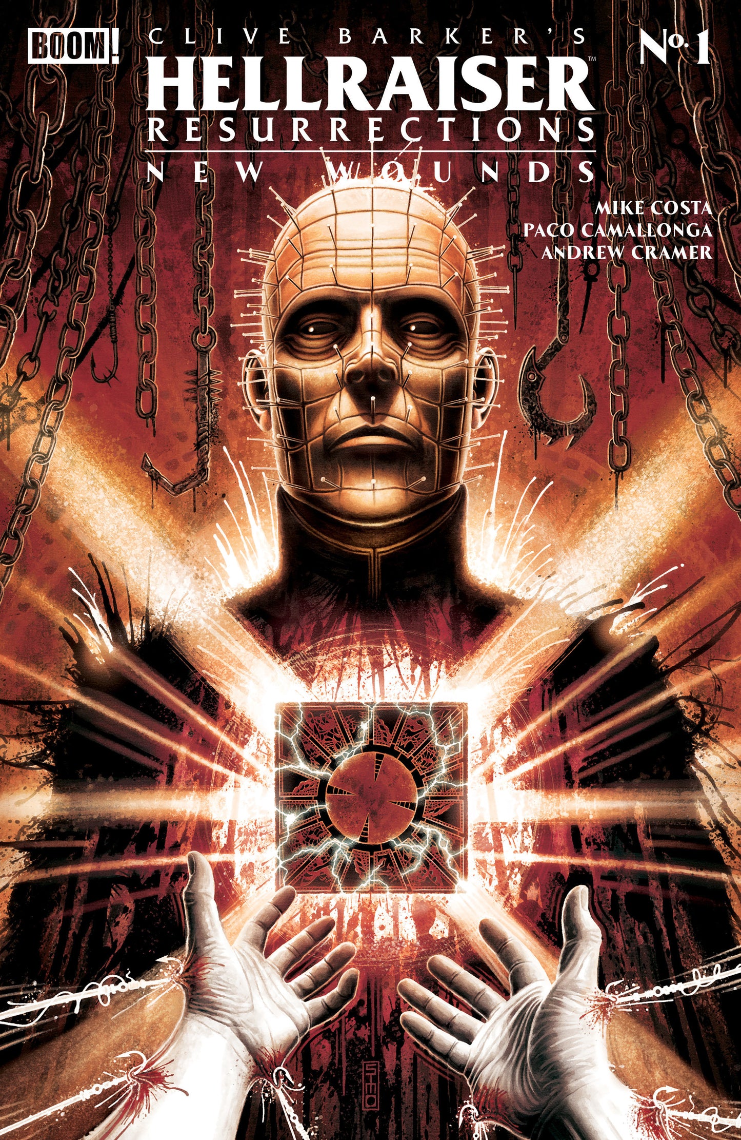 Hellraiser: Resurrections - New Wounds #1 A Main (Dressed, Simpson) FOC July 27, 2026