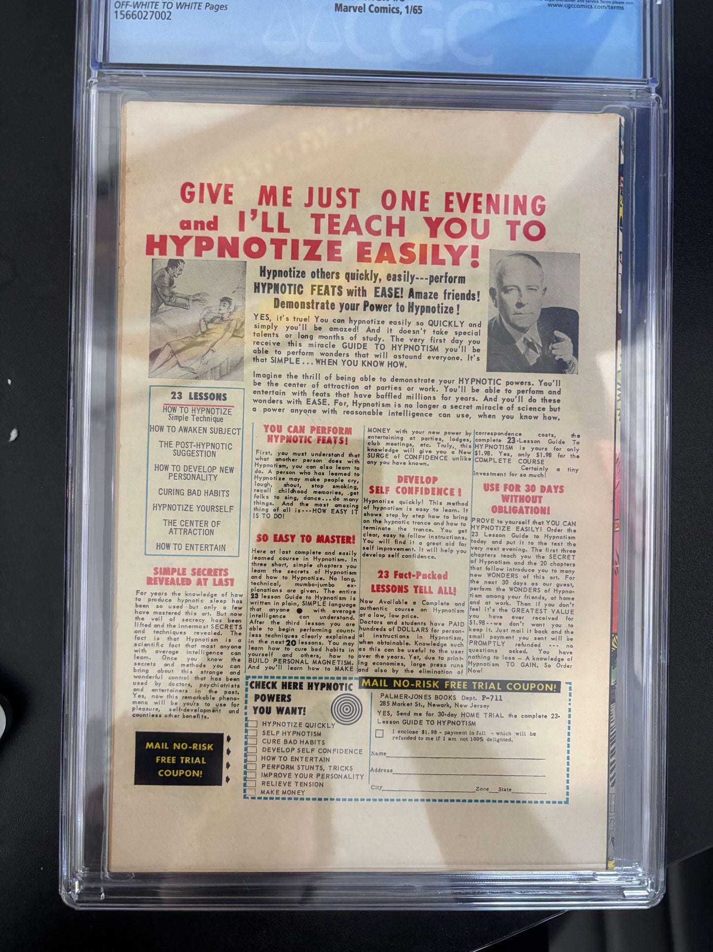 X-MEN #9 1st meets AVENGERS 1965 MARVEL GIRL Pinup 1st LUCIFER Lee KIRBY CGC 6.5