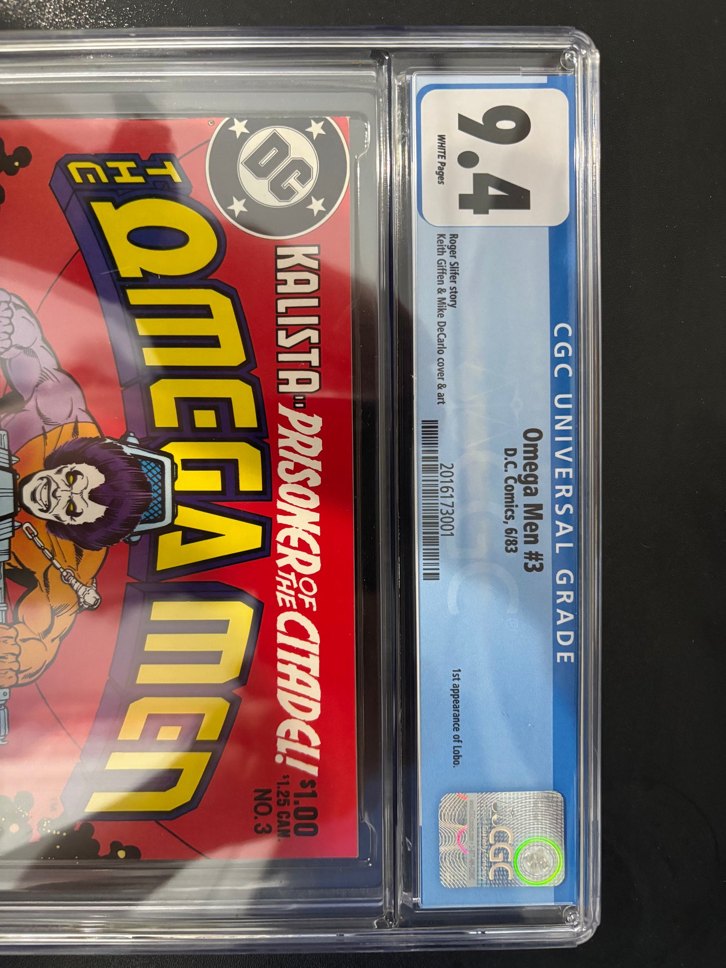 Omega Men 3 CGC Graded 9.4 NM 1st Appearance Of Lobo DC Comics 1983