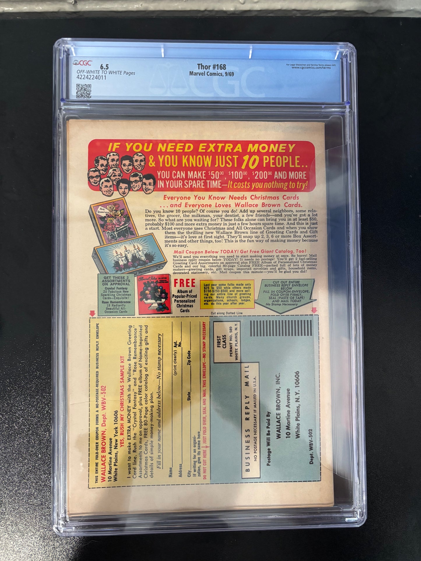 THOR #168 GRADED 6.5