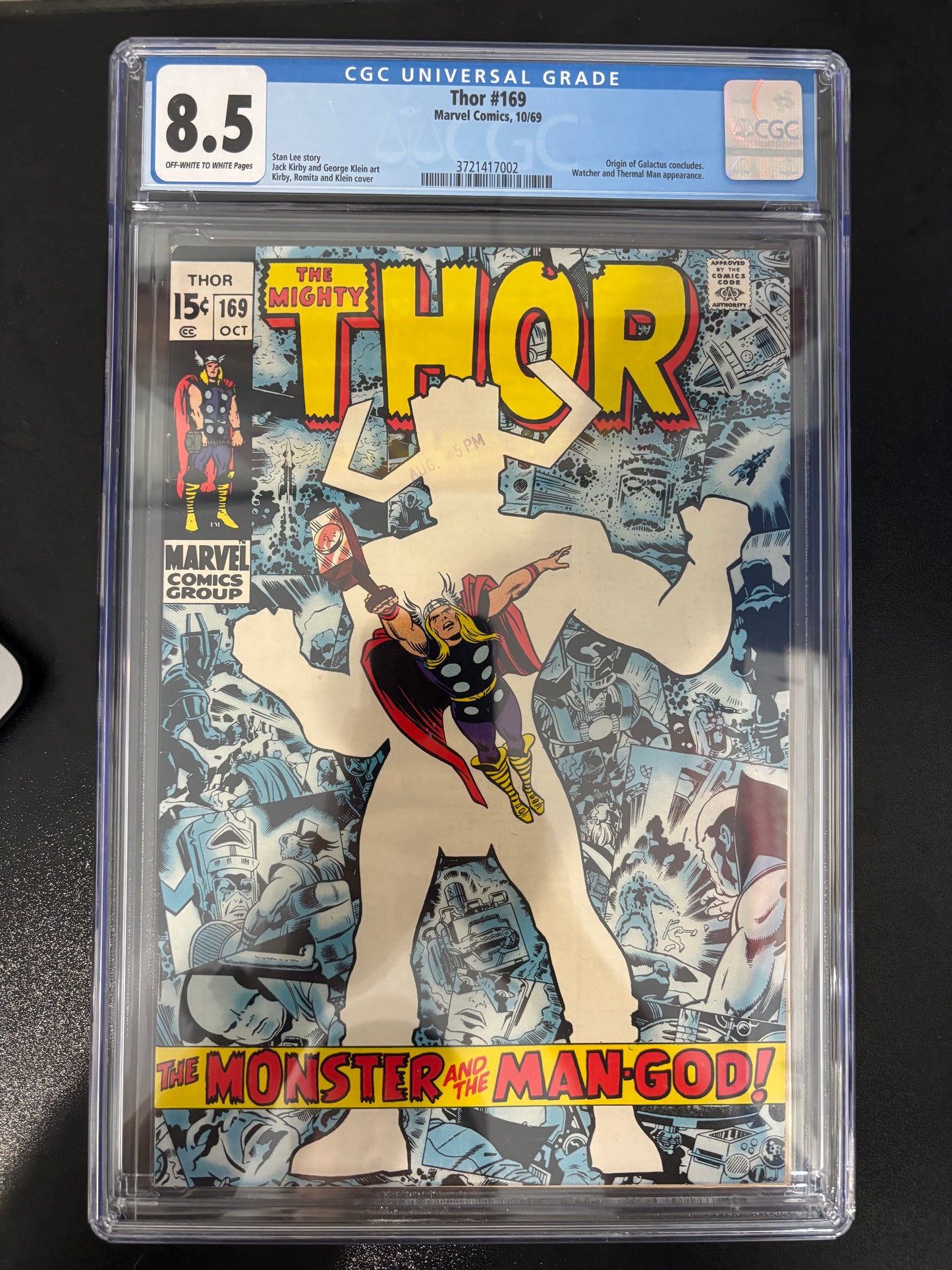 THOR #169 GRADED 8.5