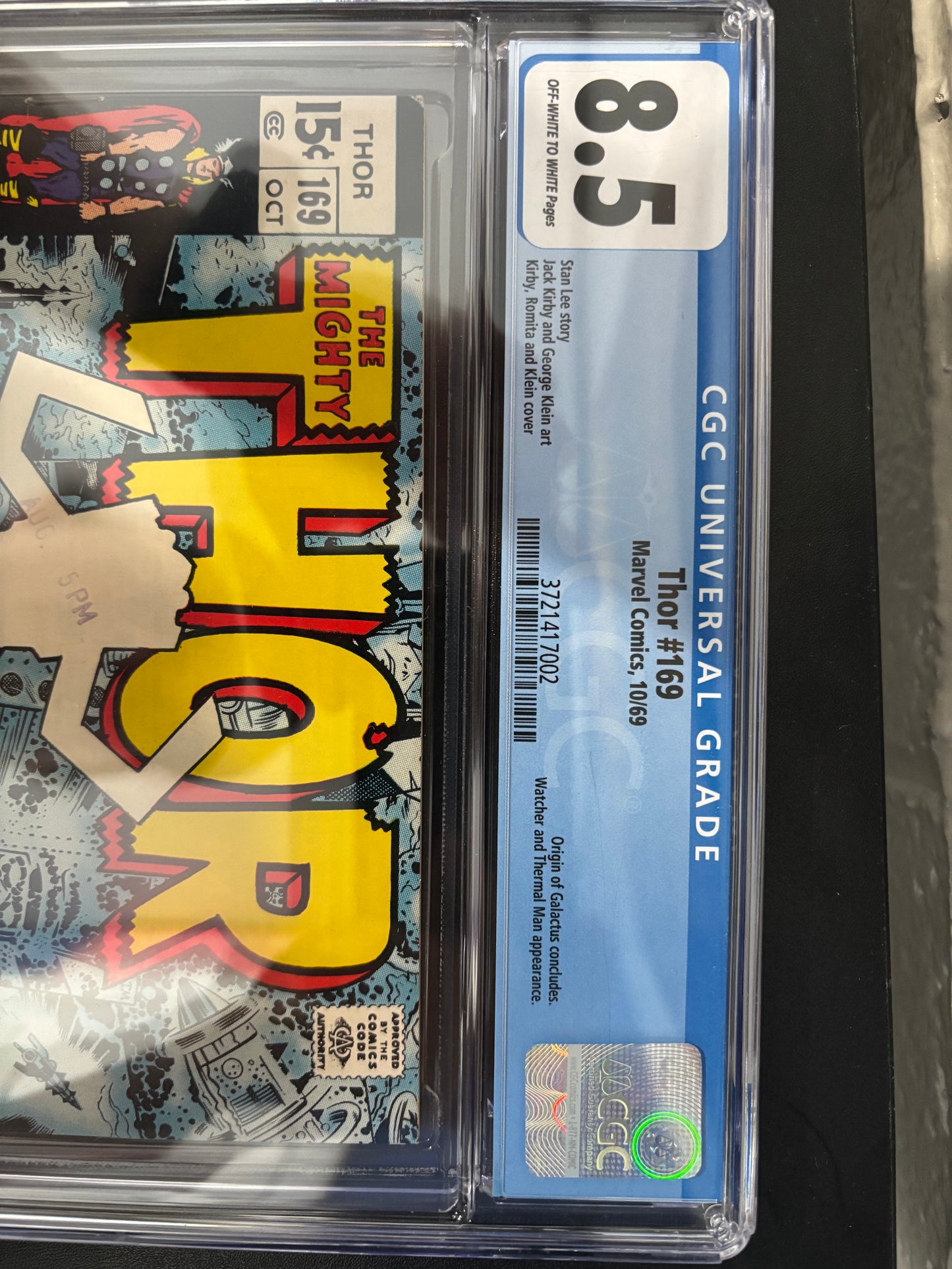 THOR #169 GRADED 8.5